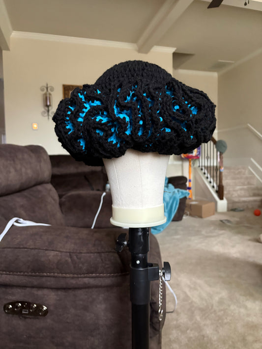 Peek-a-Boo Ruffle Beanie