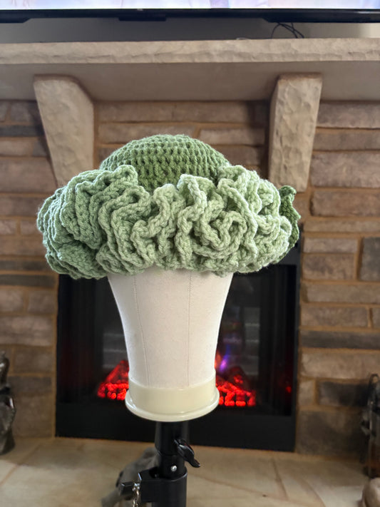 Ombré Ruffle Beanie